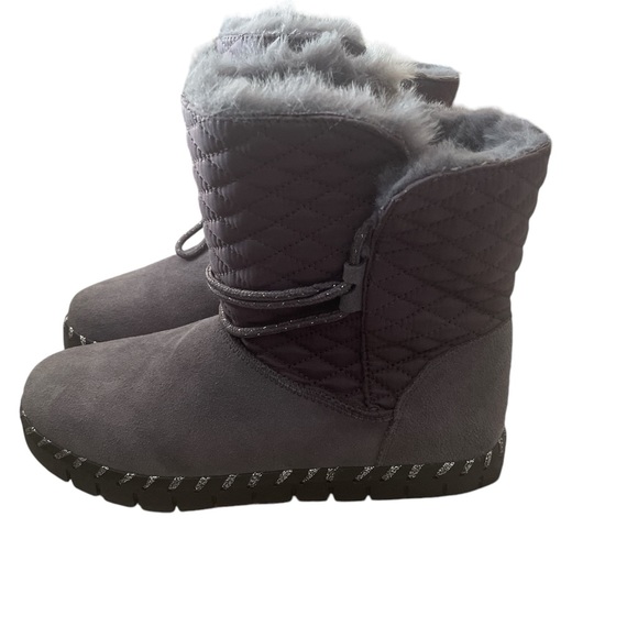 New women MUK LUKS dark gray size 7 boots - Picture 5 of 7